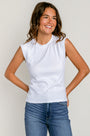 Michael Stars Rhea Power Shoulder Tee