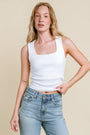 Michael Stars Maribel Square Neck Tank