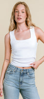 Michael Stars Maribel Square Neck Tank