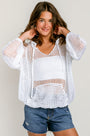 Milio Milano Crochet Knit Pullover Hoodie