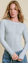 Free People So Soft Seamless Cable Top