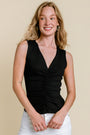 Michael Stars Lune Shirred Front Tank