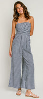 Splendid Gigi Gingham Tube Jumpsuit