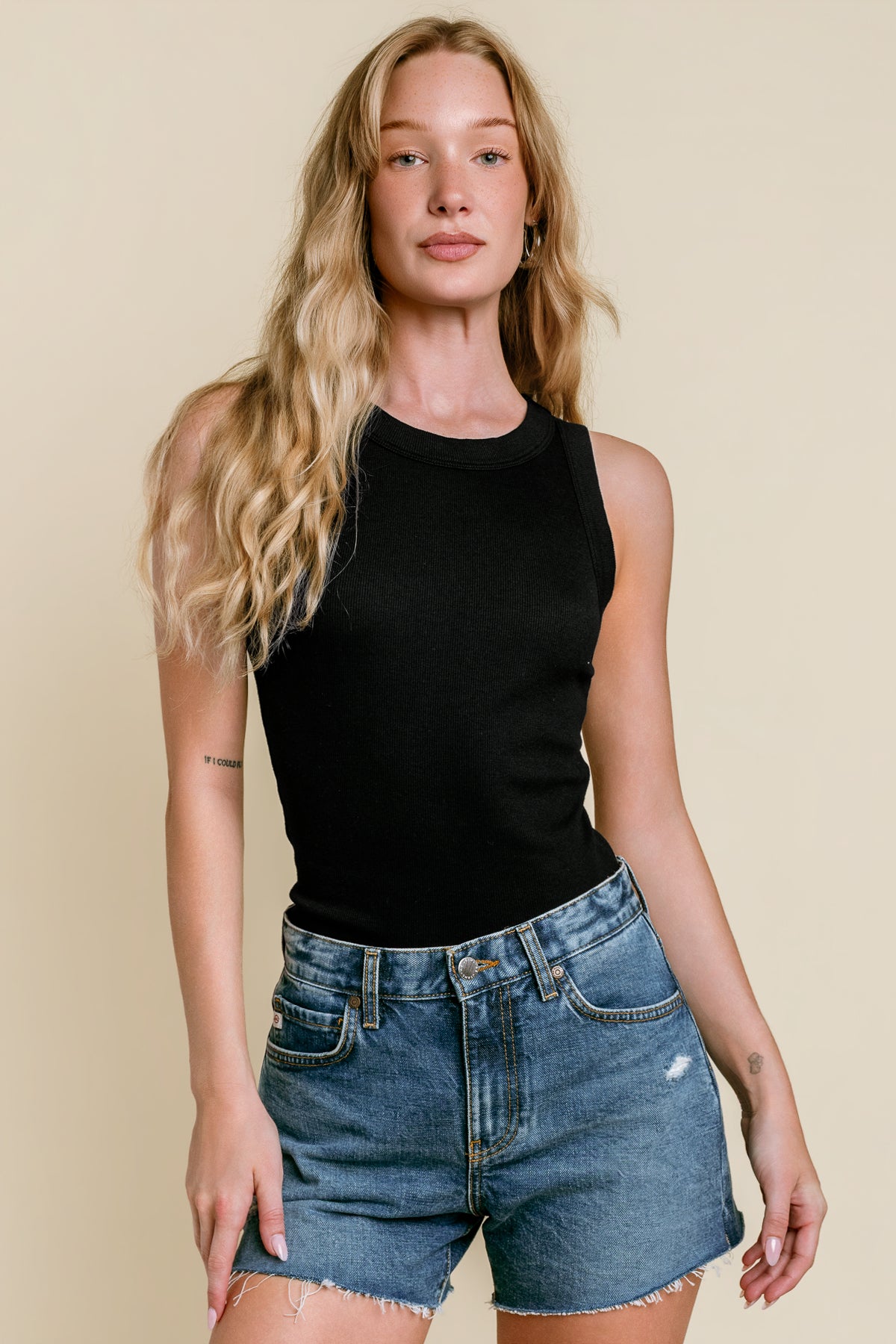 Michael Stars Gina Ribbed Crop Tank