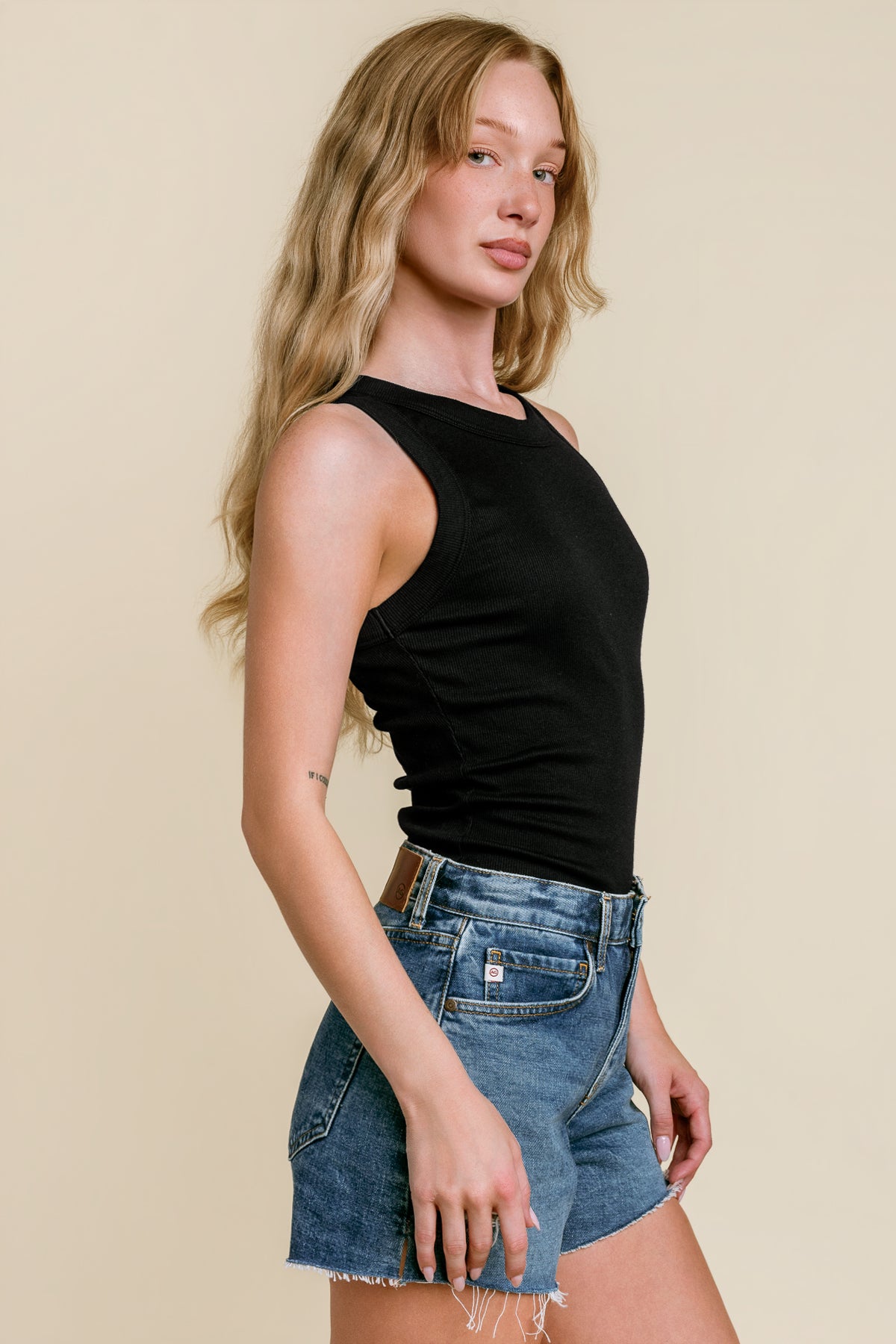 Michael Stars Gina Ribbed Crop Tank
