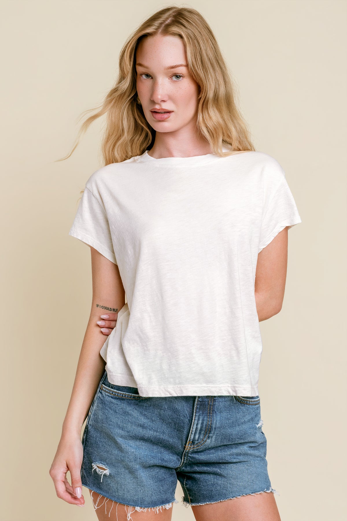 Michael Stars Grayson Cropped Tee
