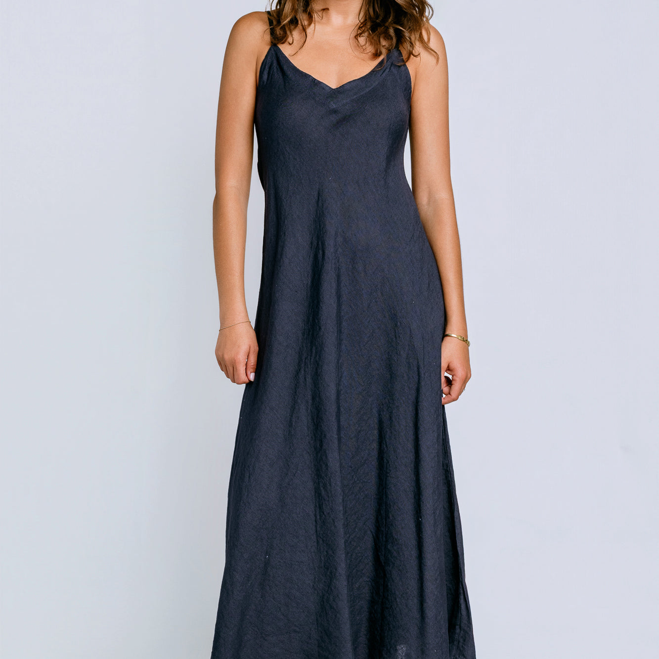 Inizio Linen Maxi Slip Dress