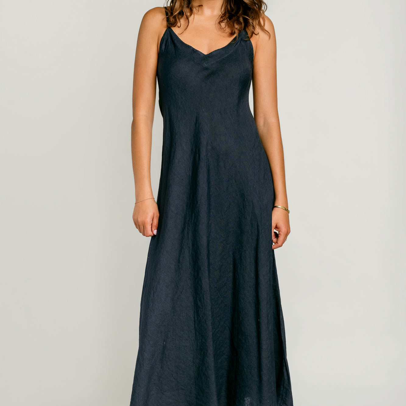 Inizio Linen Maxi Slip Dress