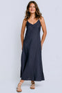 Inizio Linen Maxi Slip Dress
