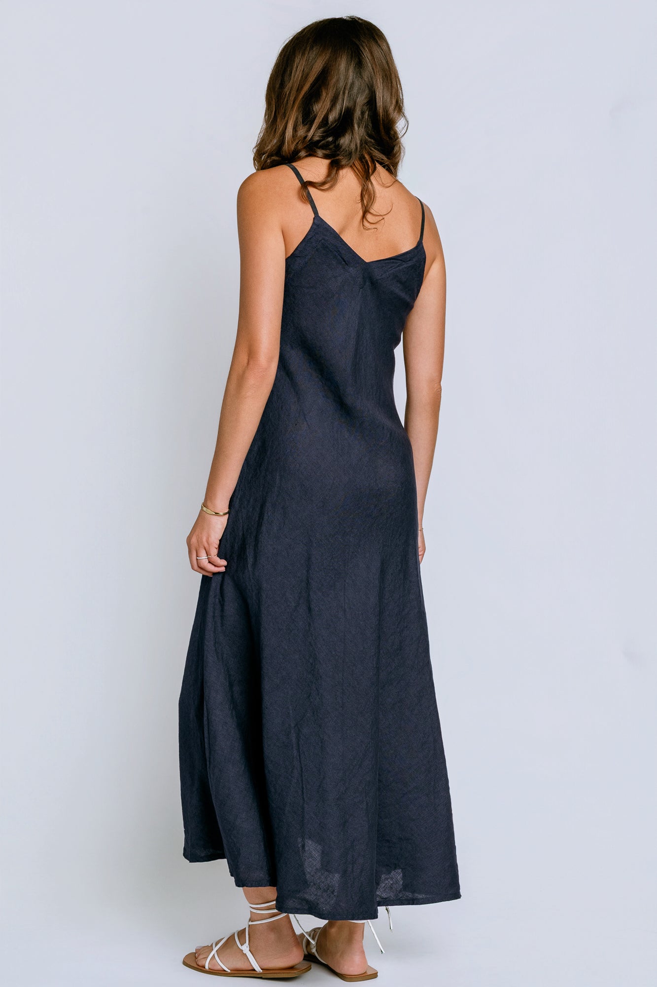 Inizio Linen Maxi Slip Dress