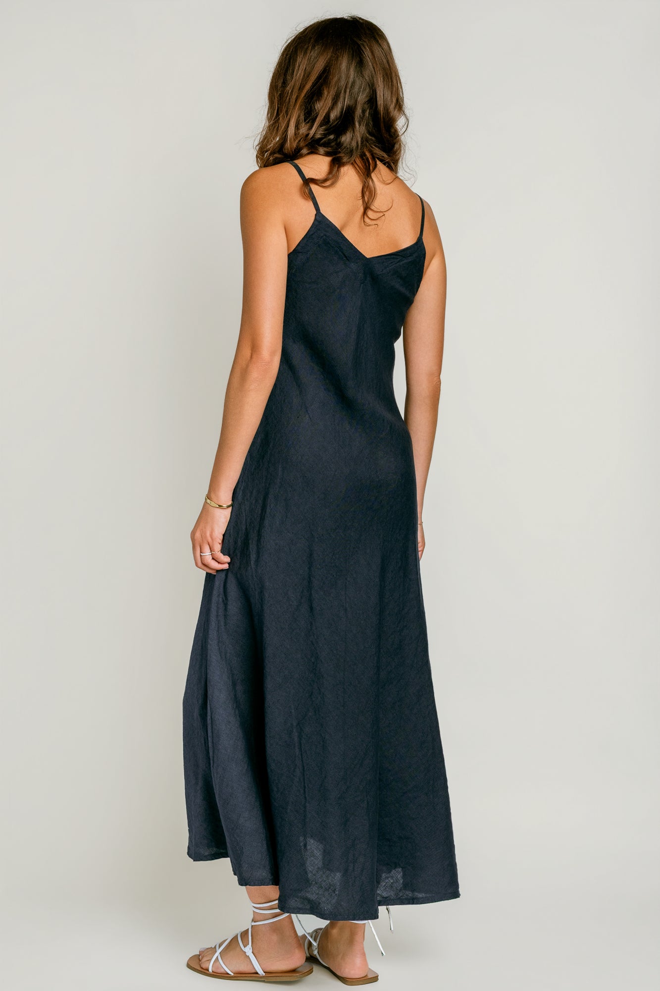 Inizio Linen Maxi Slip Dress