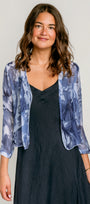 Inizio Sheer Floral Open Jacket