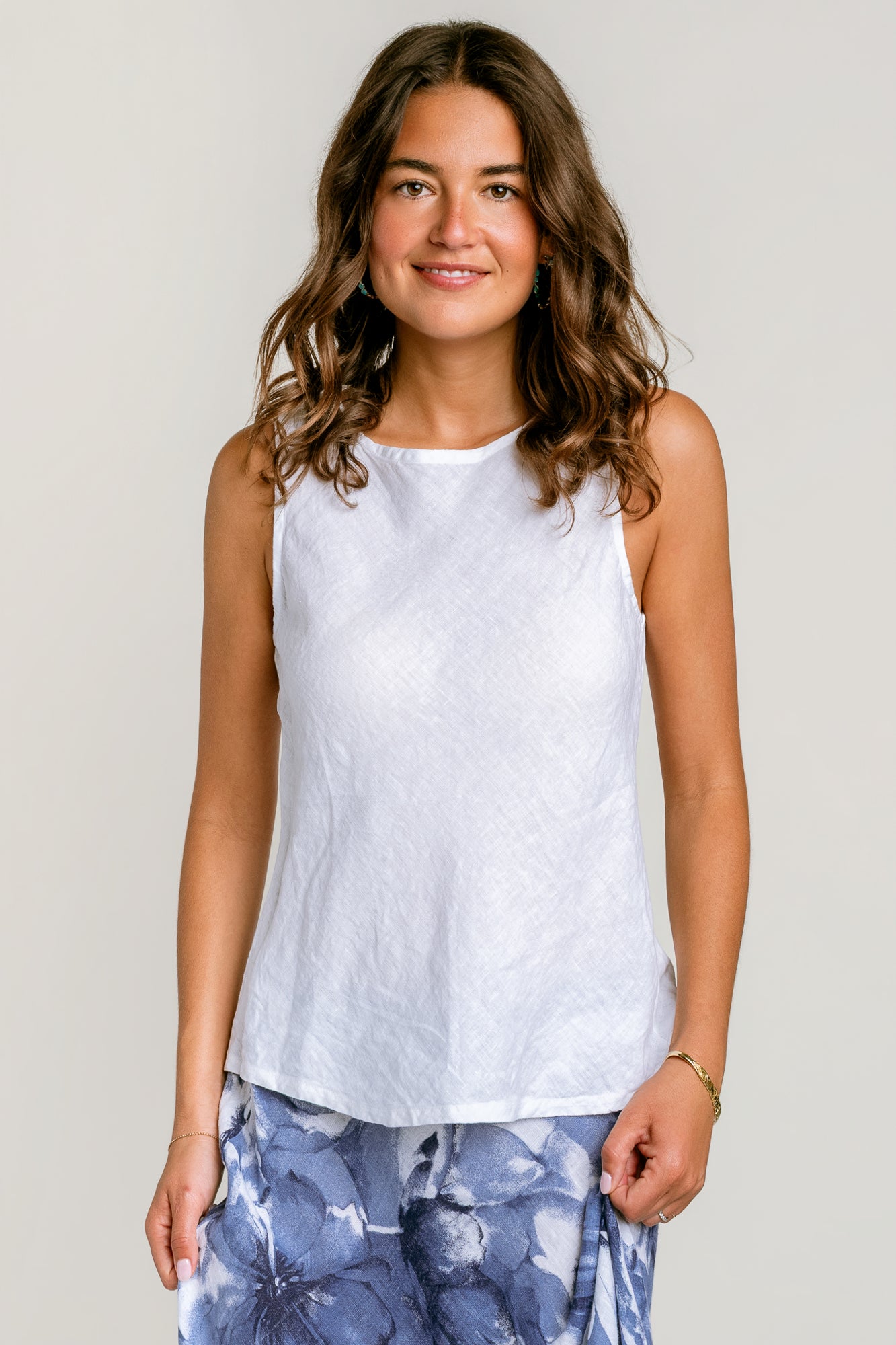 Inizio Linen Bias Tank