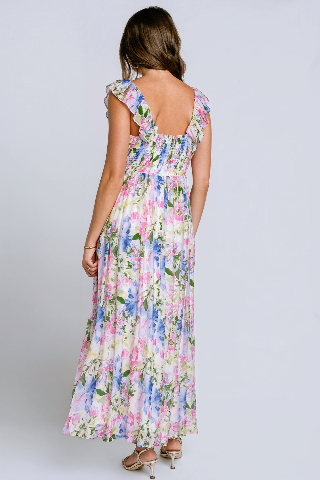 MINKPINK Celina Floral Ruffle Maxi