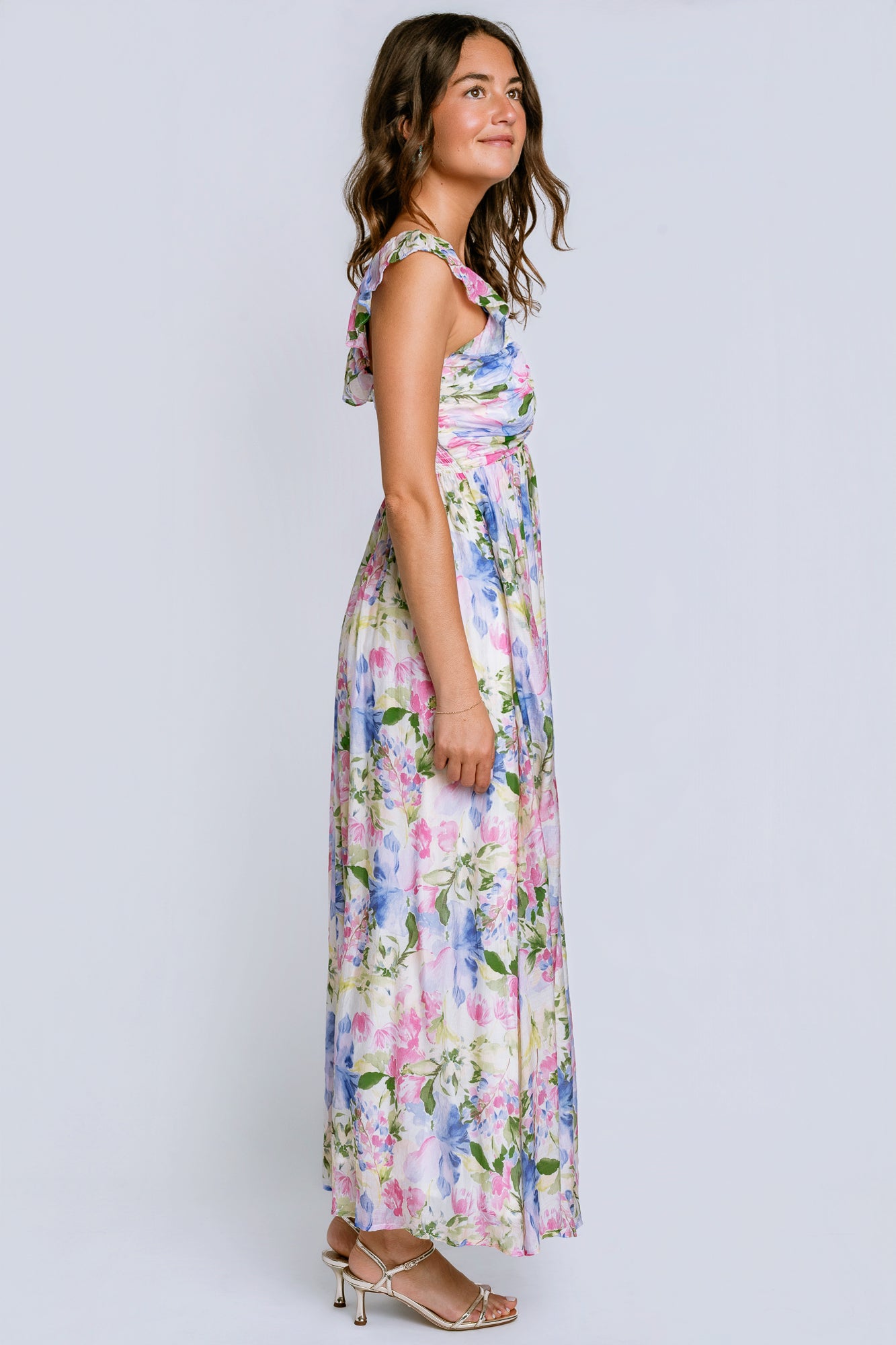 MINKPINK Celina Floral Ruffle Maxi