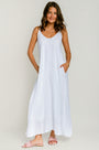Milio Milano Adjustable Strap Linen Maxi