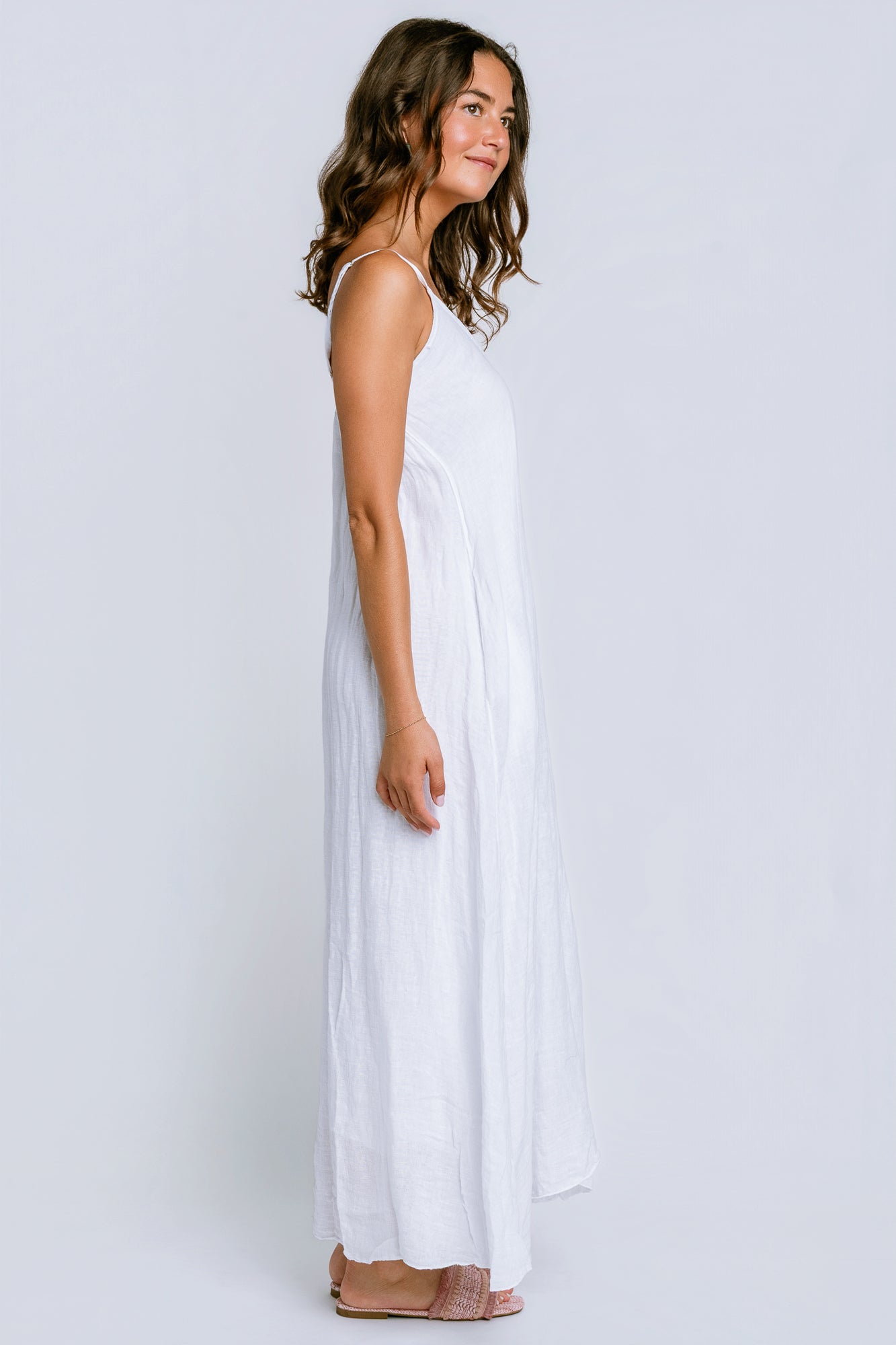 Milio Milano Adjustable Strap Linen Maxi