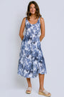 Inizio Gathered Linen Dress