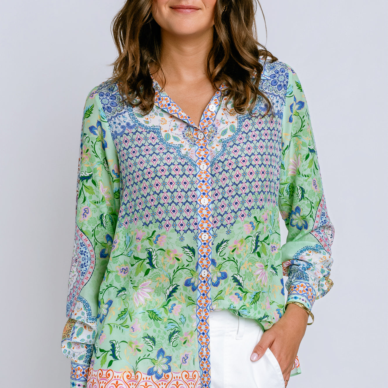 Hale Bob Inez Silk Top