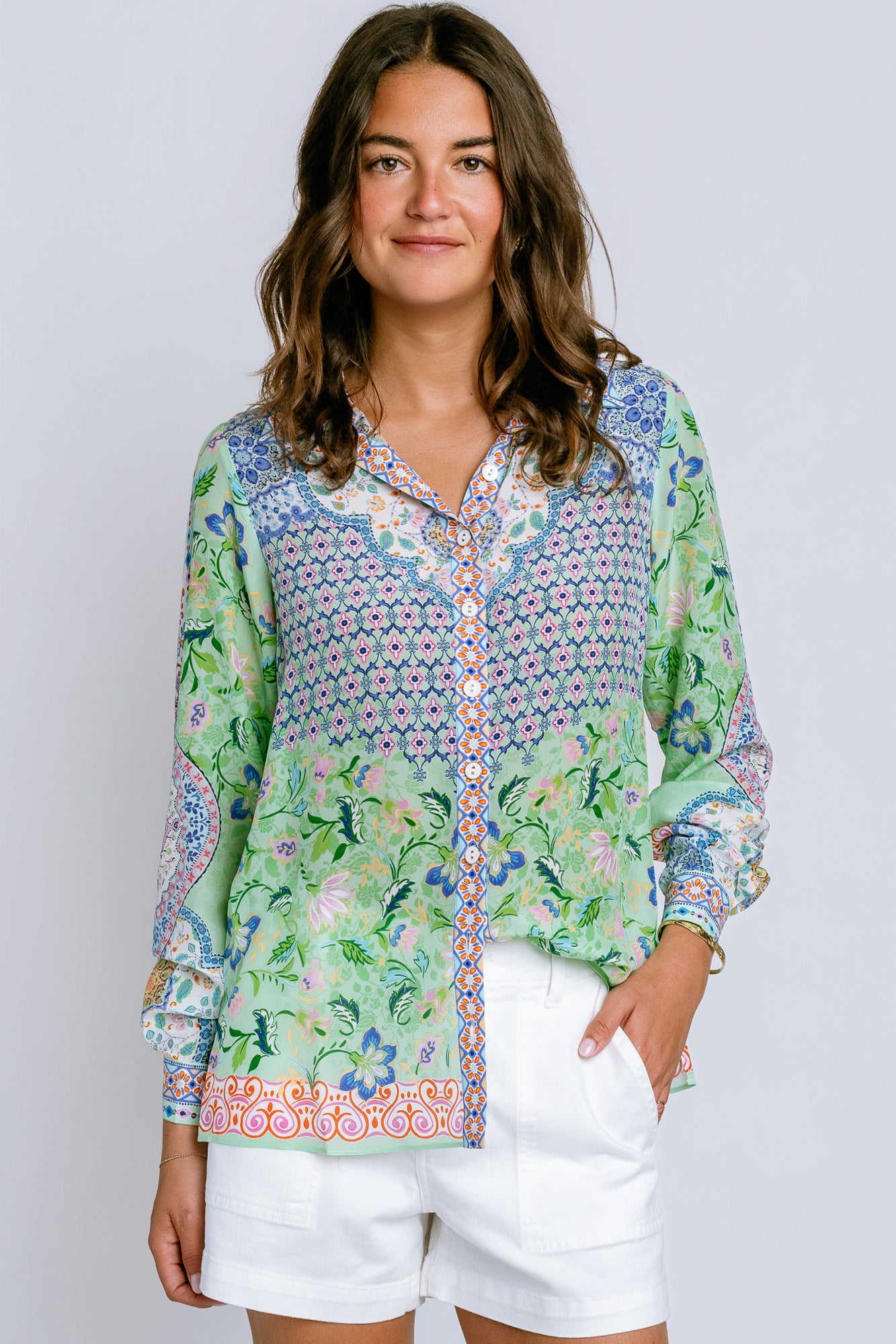 Hale Bob Inez Silk Top