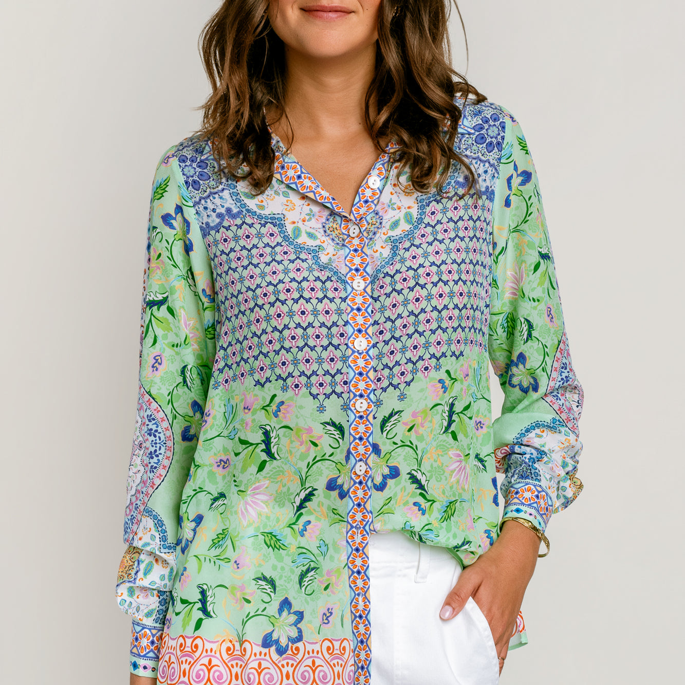 Hale Bob Inez Silk Top