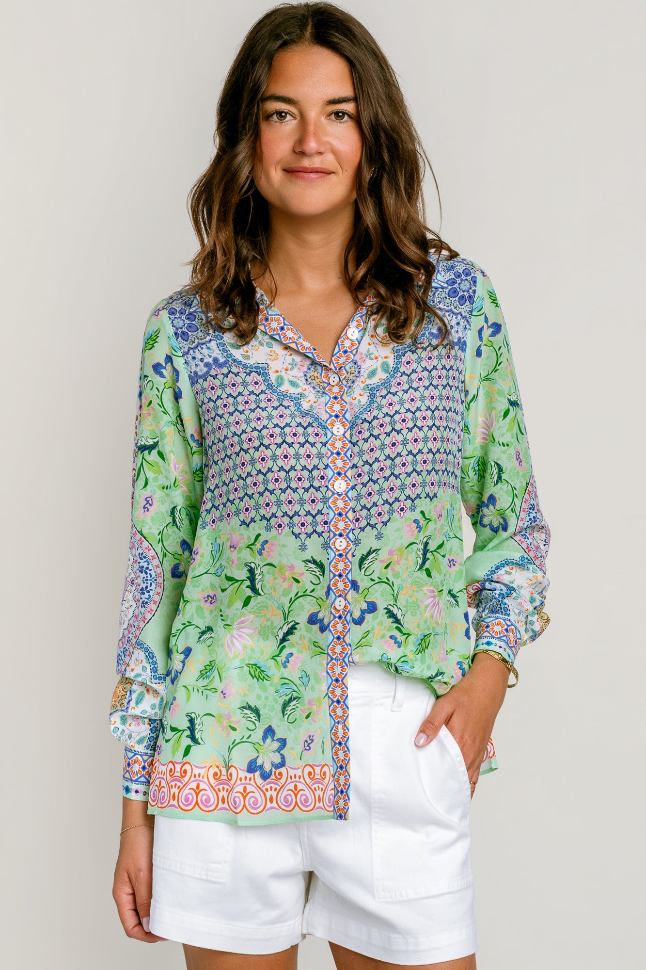 Hale Bob Inez Silk Top