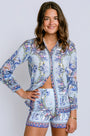 Hale Bob Long Sleeve Button Top