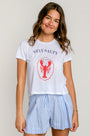 Splendid Stay Salty Lobster Tee