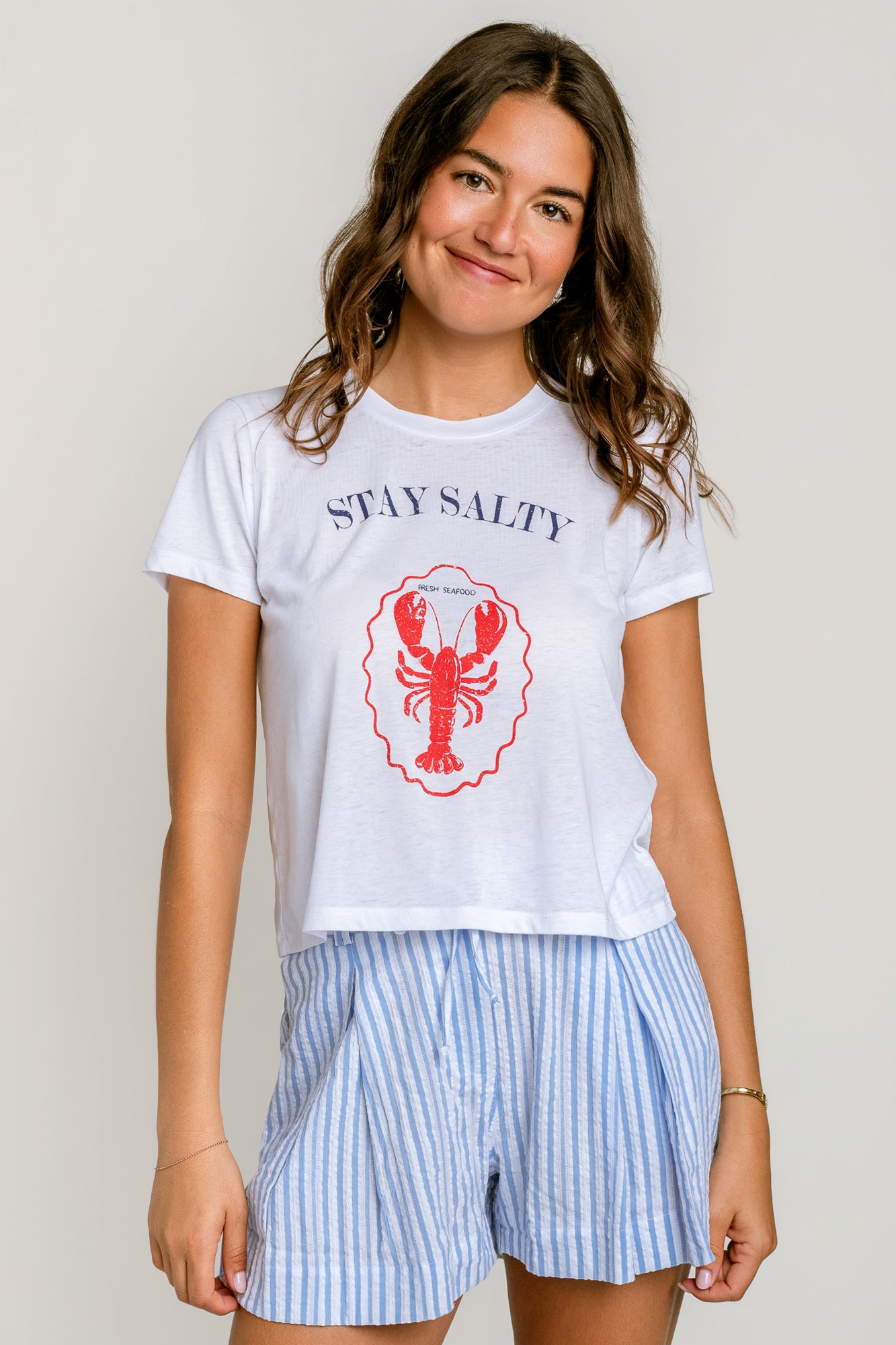 Splendid Stay Salty Lobster Tee