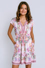 Hale Bob V Neck Short Sleeve Dress