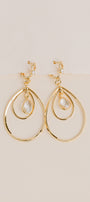 Double Teardrop Crystal Earrings