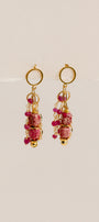 Rhodochrosite Tassel Earrings