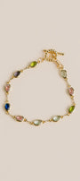 Colorful Bezel Toggle Bracelet