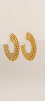 Flat Twisted Hoop Earrings