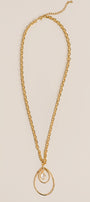 Double Teardrop Crystal Necklace