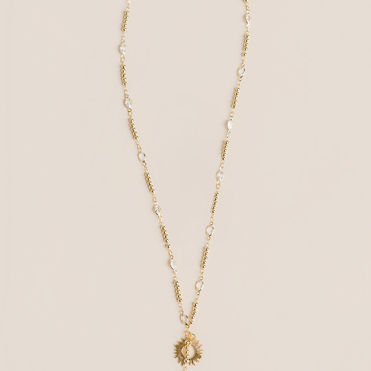 Crystal Sunburst Necklace