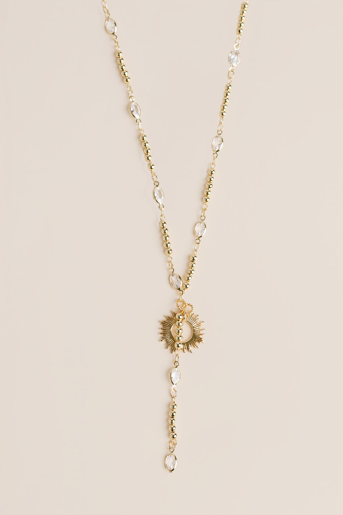 Crystal Sunburst Necklace