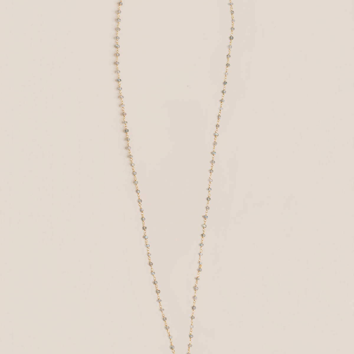 Long Gradient Labradorite Necklace
