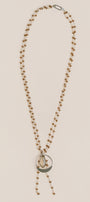 Smoky Quartz Rhodium Necklace