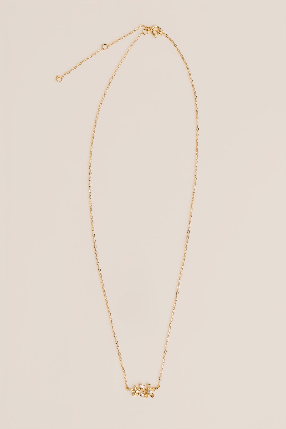 Dainty Double Daisy Necklace