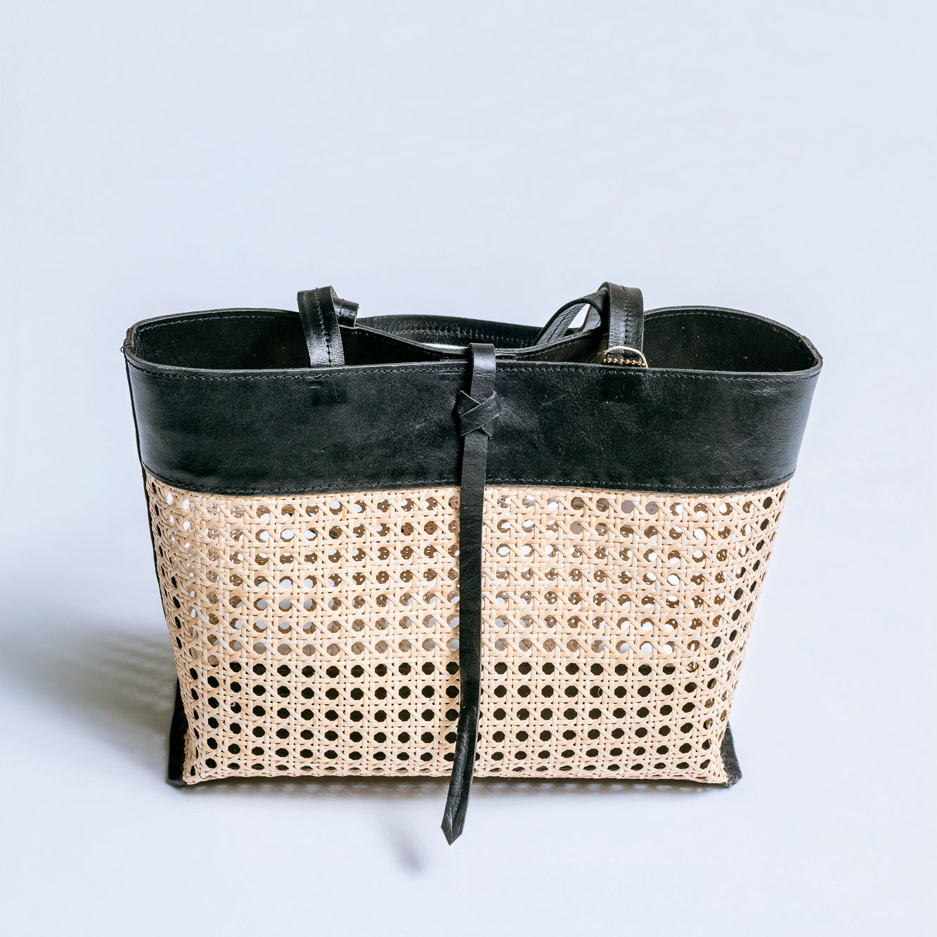 The Winding Road Rattan Cane Weave Tote