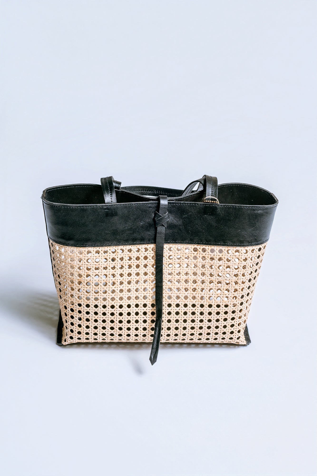 The Winding Road Rattan Cane Weave Tote