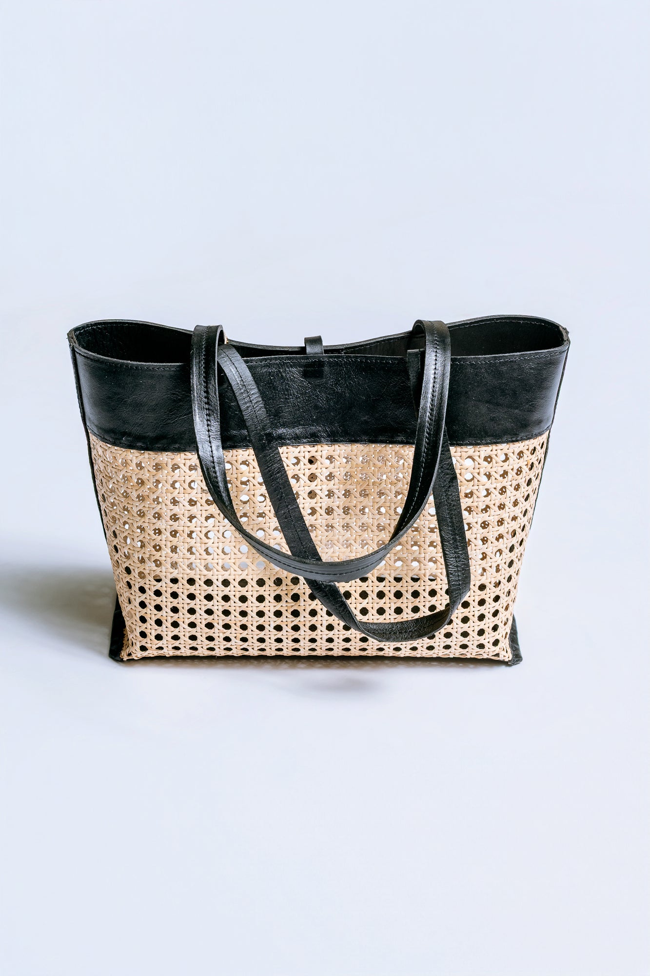 The Winding Road Rattan Cane Weave Tote