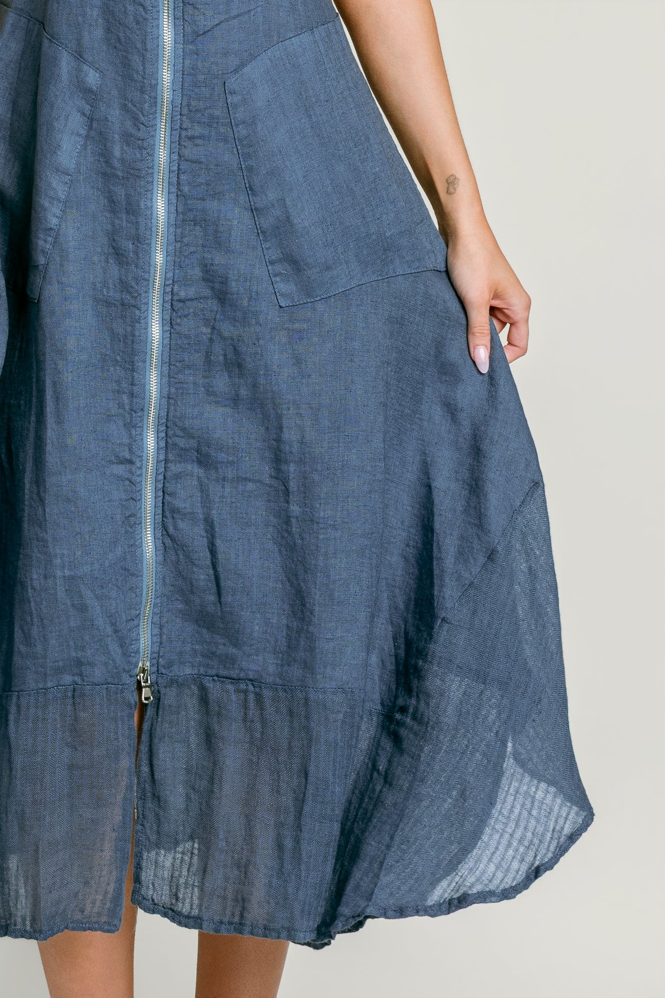 Linen Zip Dress