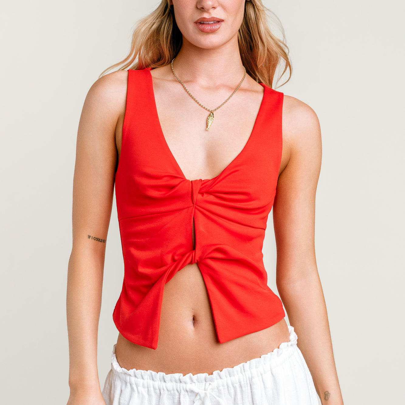 MINKPINK Noa Twist Detail Top