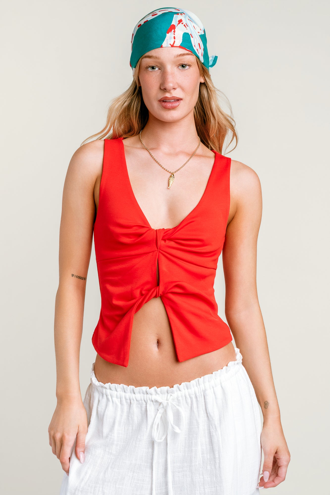 MINKPINK Noa Twist Detail Top