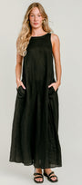 Velvet Reta Linen Tank Maxi