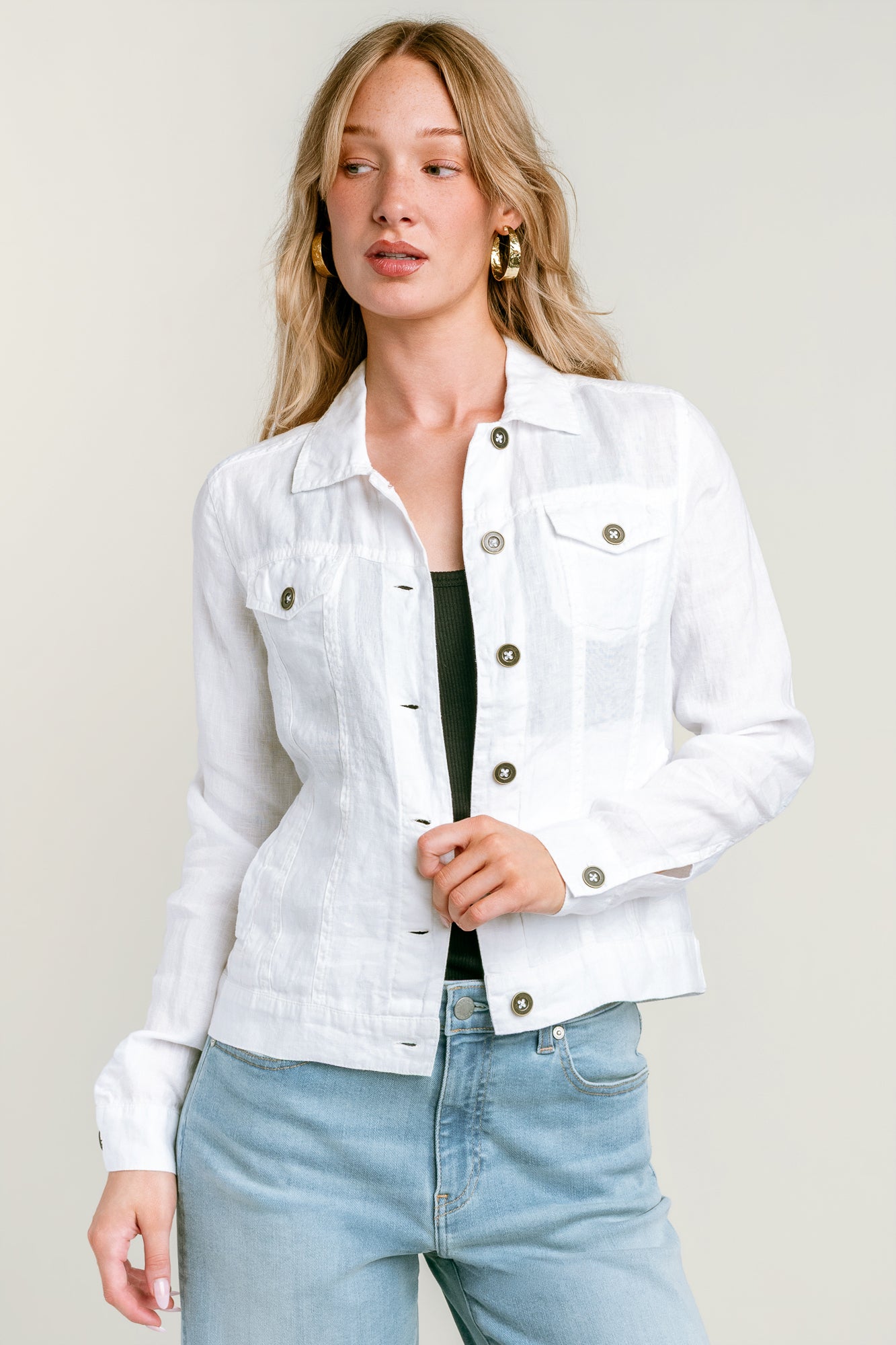 Michael Stars Jean Linen Jacket