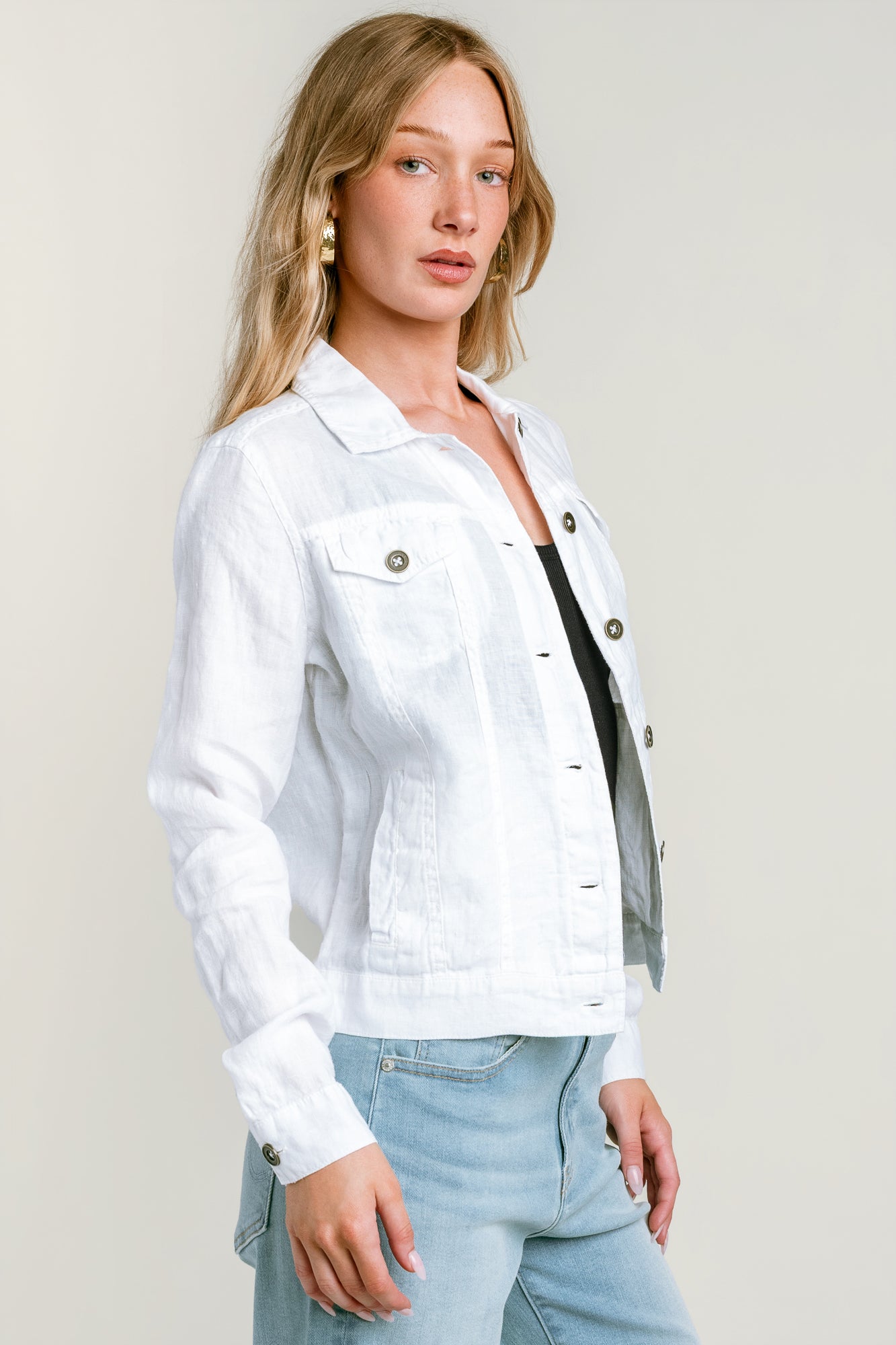 Michael Stars Jean Linen Jacket