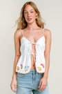 MINKPINK Santorini Embroidered Cami